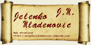 Jelenko Mladenović vizit kartica